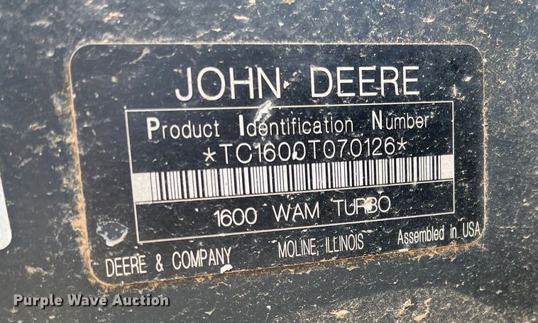 image for item DN4608 John Deere 1600 Turbo  lawn mower