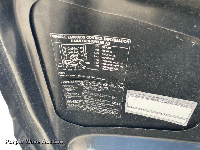 image for item DN4632 2007 Mercedes Benz C230