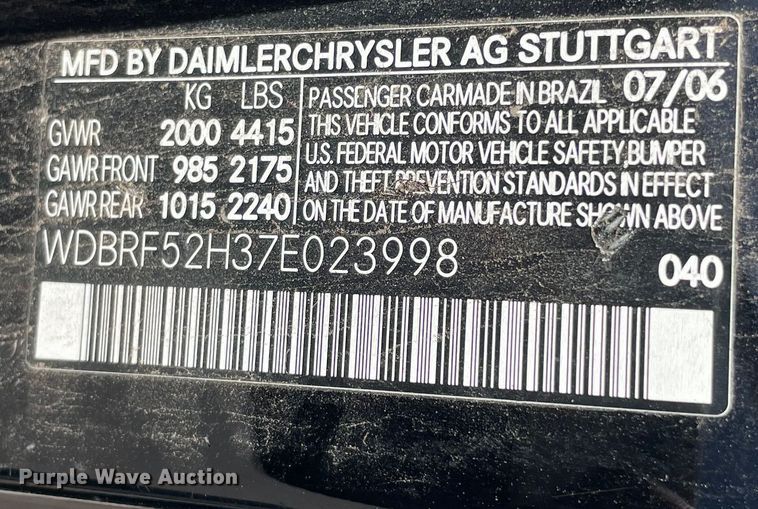 image for item DN4632 2007 Mercedes Benz C230