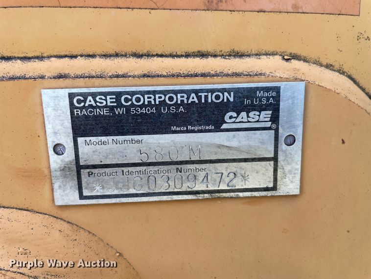 image for item DN4642 2002 Case 580M  backhoe