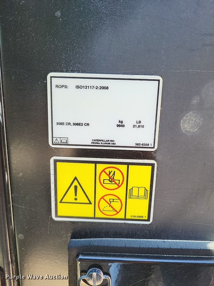 image for item DO3650 2014 Caterpillar 308E2 CR  mini excavator