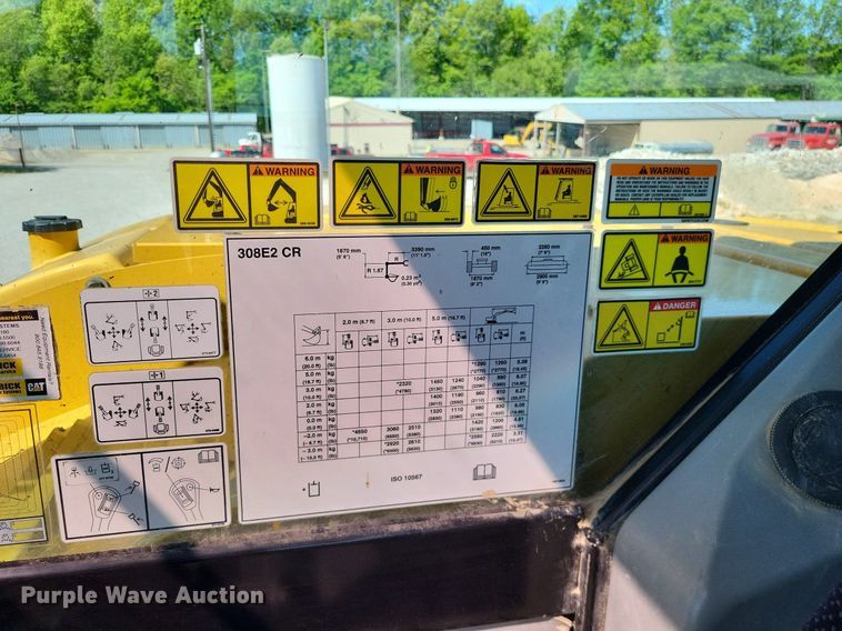 image for item DO3650 2014 Caterpillar 308E2 CR  mini excavator