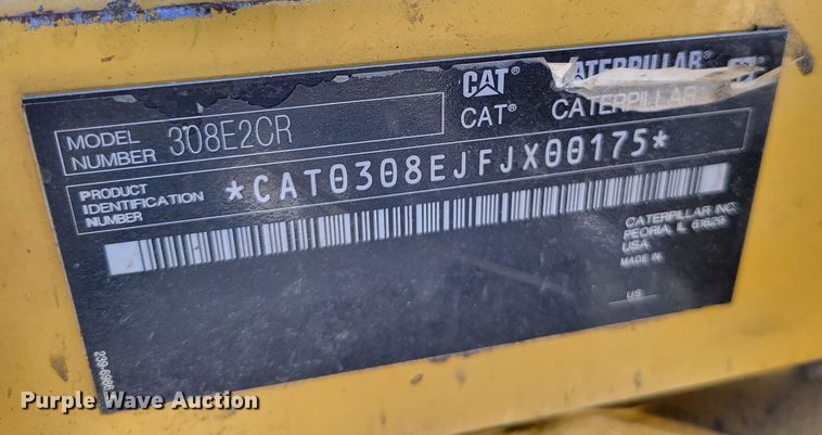 image for item DO3650 2014 Caterpillar 308E2 CR  mini excavator