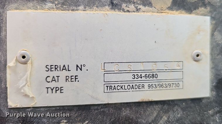 image for item DO4311 2009 Caterpillar 963D  track loader