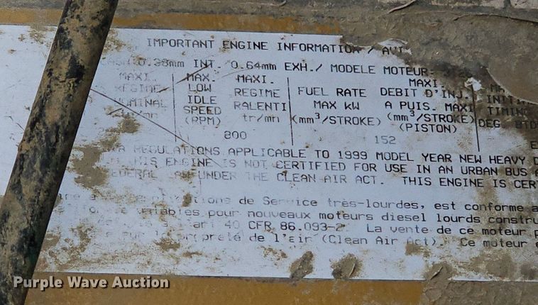 image for item DO4336 1999 Chevrolet C7500  hook lift truck