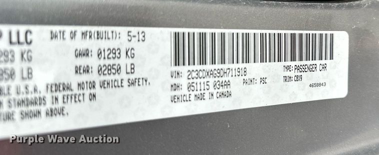 image for item DO4950 2013 Dodge Charger Police