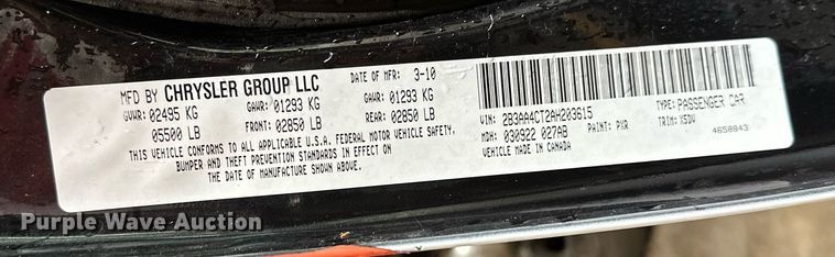 image for item DP3074 2010 Dodge Charger