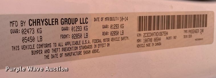 image for item DP8627 2014 Dodge Charger Police