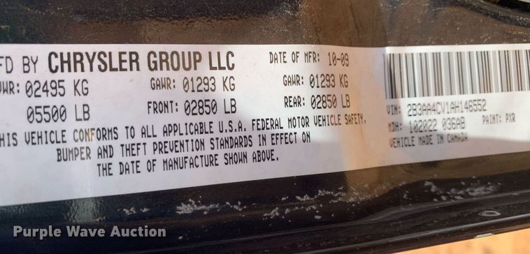 image for item DP8639 2010 Dodge Charger