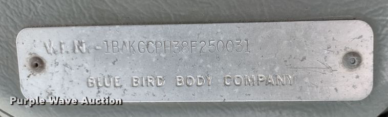 image for item DR8171 2008 Blue Bird Vision  school bus