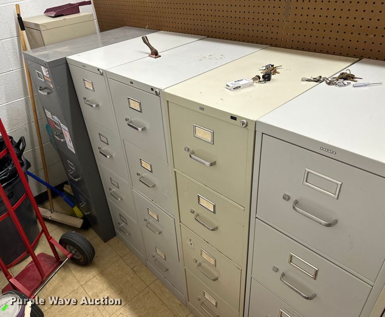 image for item JJ9942 (6) four drawer file cabinets