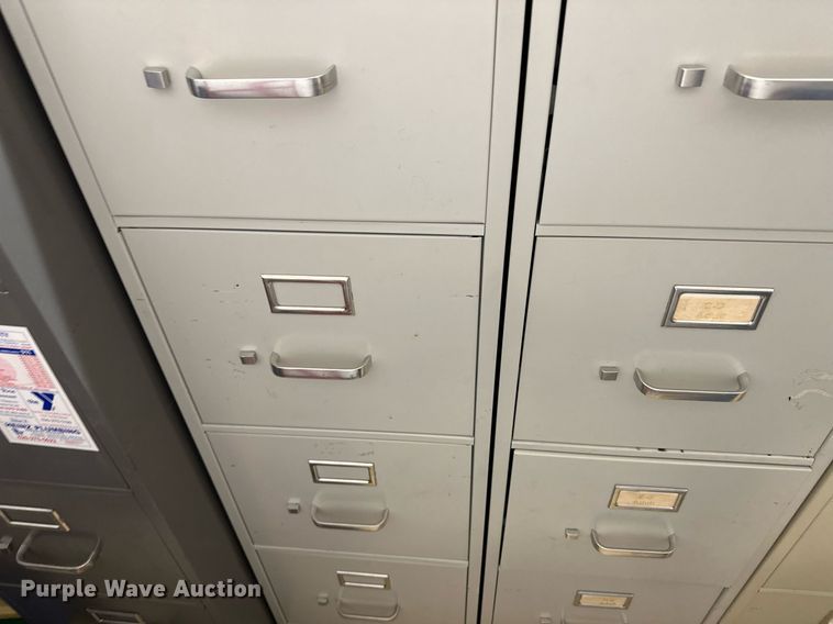 image for item JJ9942 (6) four drawer file cabinets