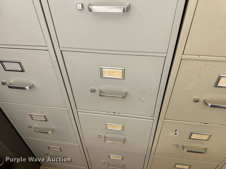 image for item JJ9942 (6) four drawer file cabinets