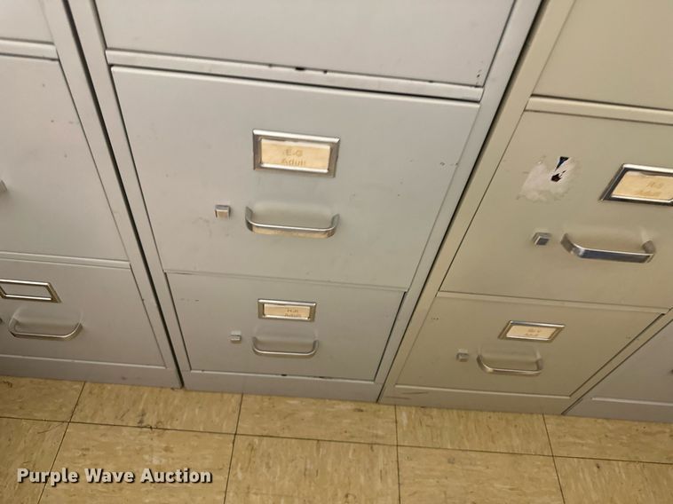 image for item JJ9942 (6) four drawer file cabinets