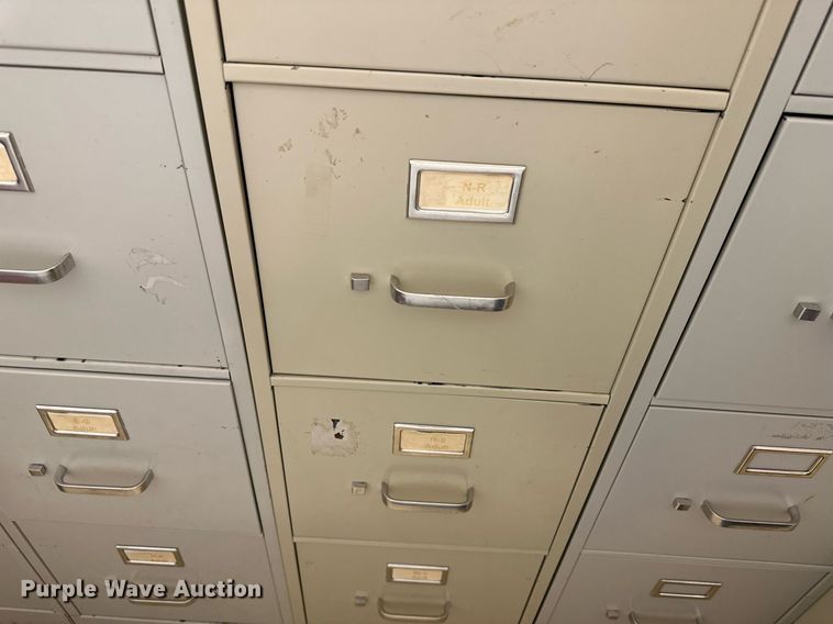 image for item JJ9942 (6) four drawer file cabinets