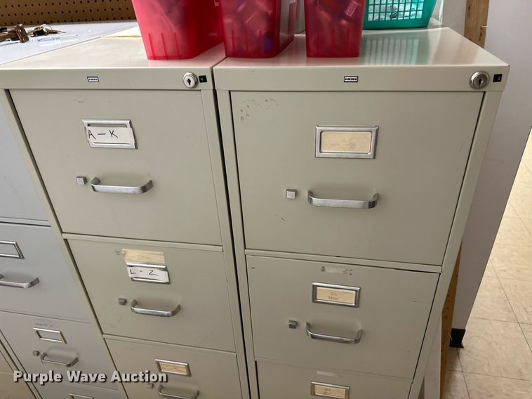 image for item JJ9942 (6) four drawer file cabinets