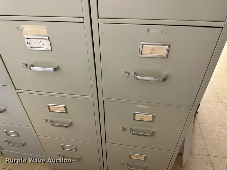 image for item JJ9942 (6) four drawer file cabinets