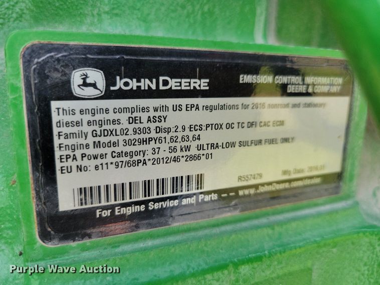 image for item JO9066 2016 John Deere 5045E  tractor