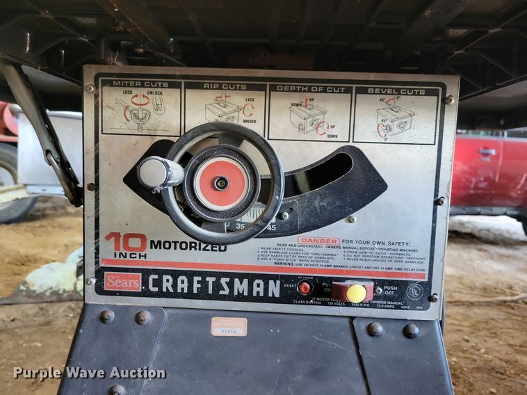 image for item JO9088 Craftsman  table saw