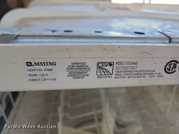 image for item JO9095 Maytag dishwasher