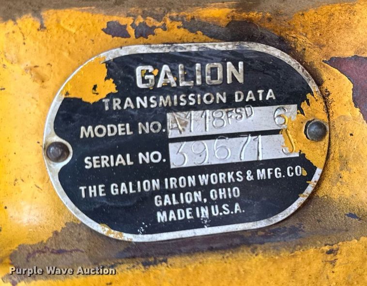 image for item KL9170 1969 Galion 503A  rigid frame motor grader