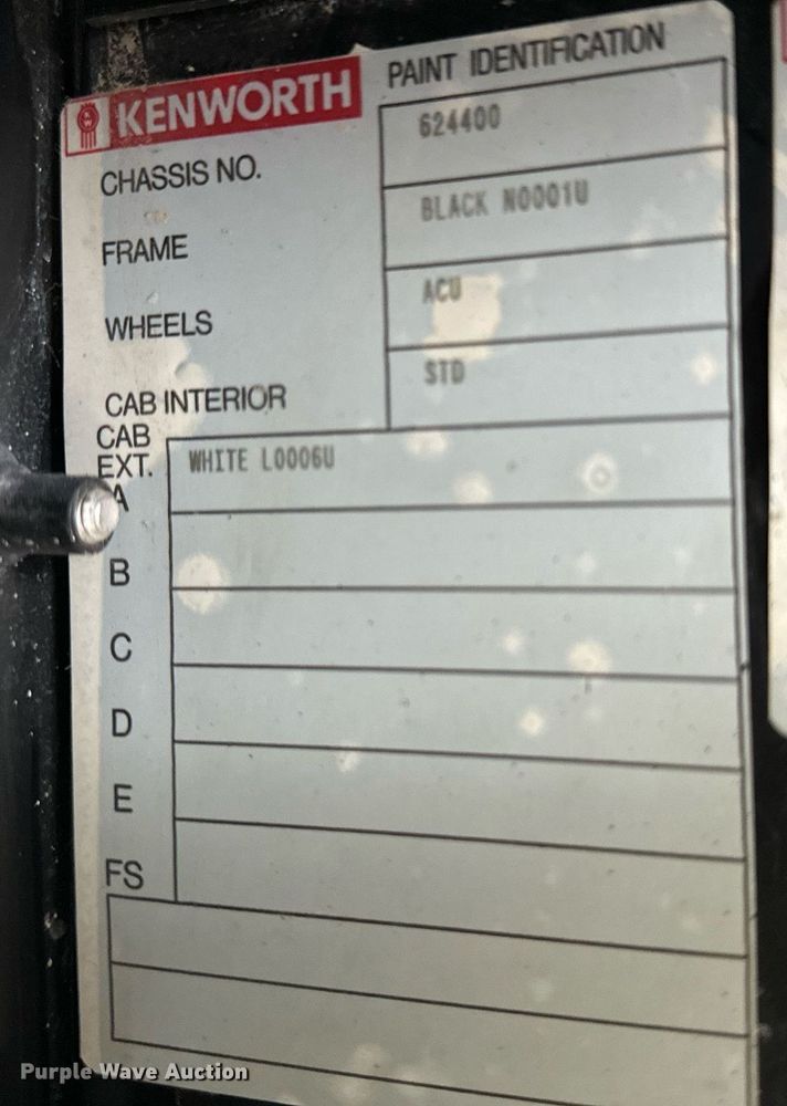 image for item KL9213 1994 Kenworth T800  dump truck