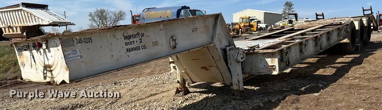 image for item KV9579 1970 Transport Trailers, Inc. GTY 50 FS  equipment trailer