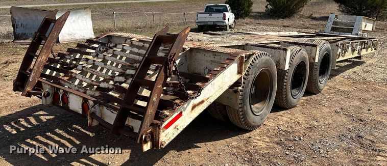 image for item KV9579 1970 Transport Trailers, Inc. GTY 50 FS  equipment trailer