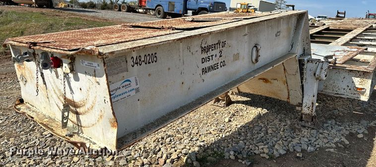 image for item KV9579 1970 Transport Trailers, Inc. GTY 50 FS  equipment trailer