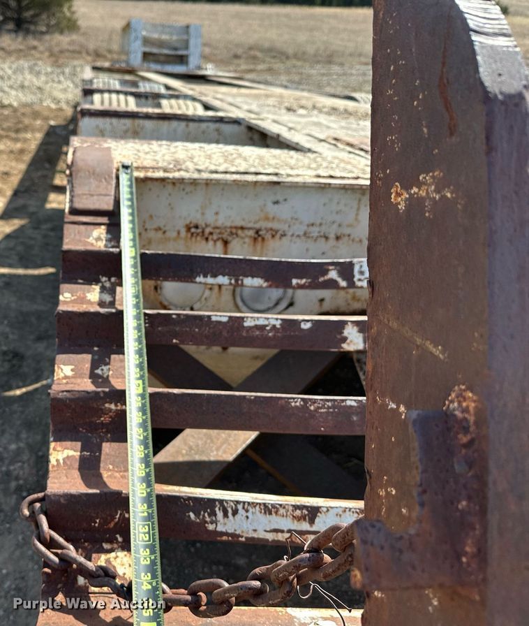 image for item KV9579 1970 Transport Trailers, Inc. GTY 50 FS  equipment trailer