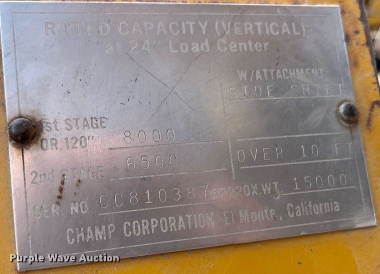 image for item LA9931 Champ CB80  forklift