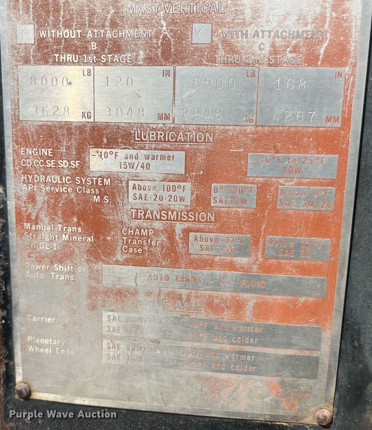 image for item LA9931 Champ CB80  forklift