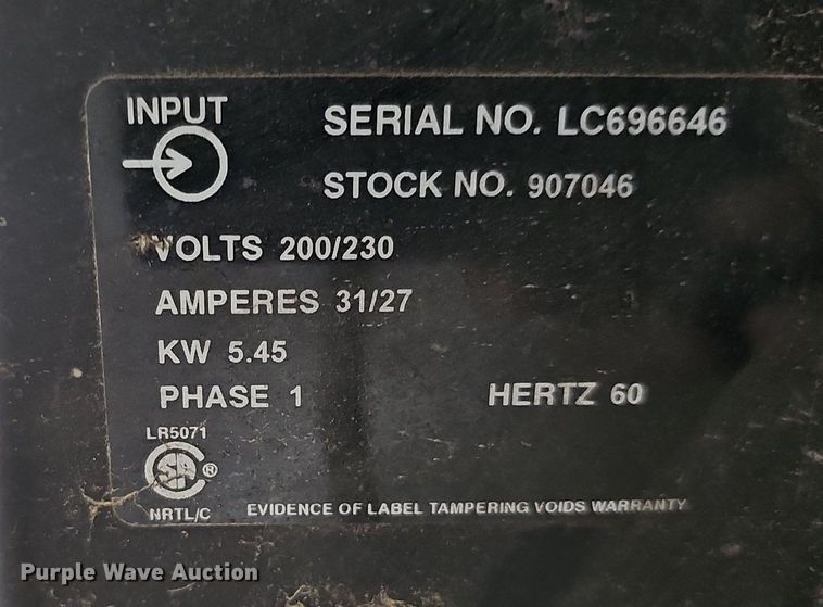 image for item LE9322 Miller Millermatic 210  welder