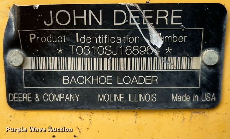 image for item LG9031 2008 John Deere 310SJ  backhoe