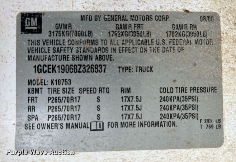 image for item LG9033 2008 Chevrolet Silverado 1500  Ext. Cab pickup truck