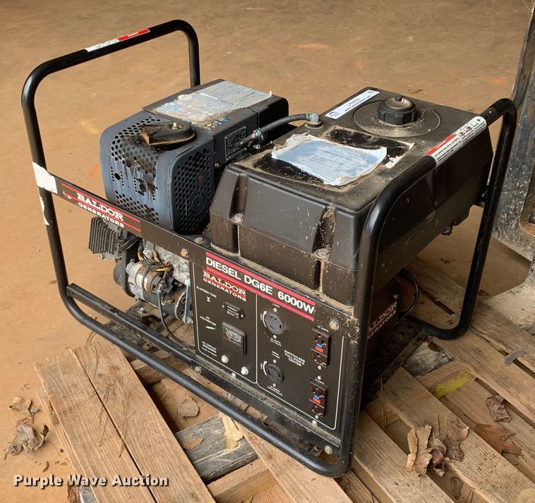 image for item LH9602 Baldor DG6E  6000 watt diesel generator