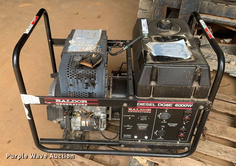 image for item LH9602 Baldor DG6E  6000 watt diesel generator