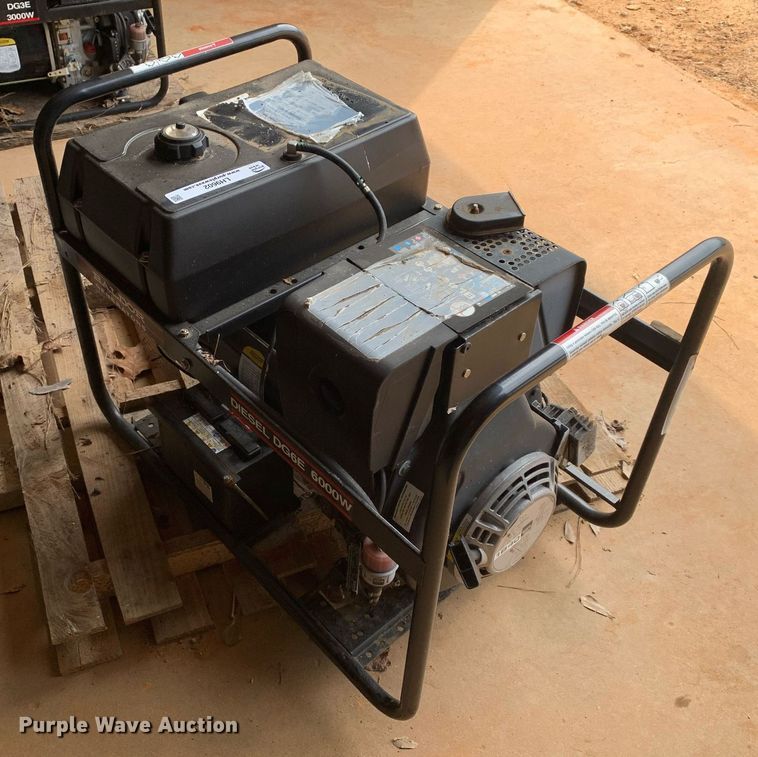 image for item LH9602 Baldor DG6E  6000 watt diesel generator