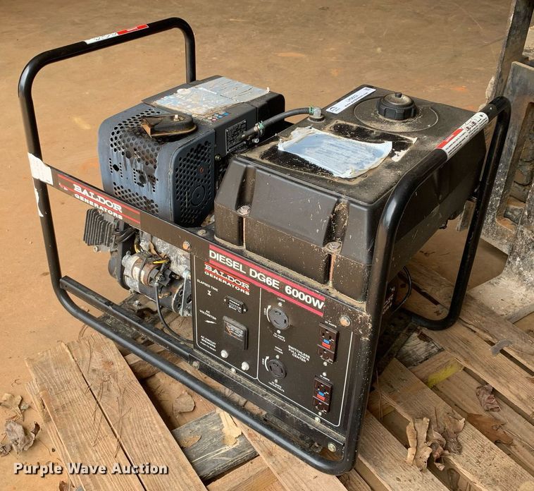 image for item LH9602 Baldor DG6E  6000 watt diesel generator