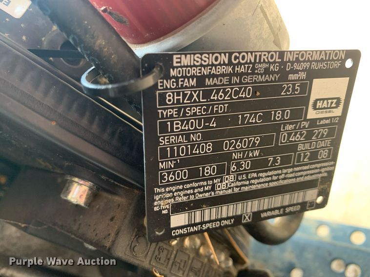 image for item LH9602 Baldor DG6E  6000 watt diesel generator