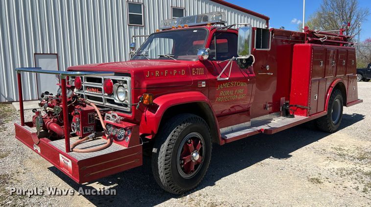 image for item LI9597 1983 GMC C7000  pumper fire truck