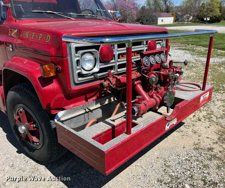 image for item LI9597 1983 GMC C7000  pumper fire truck