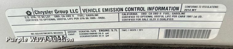 image for item LI9668 2014 Dodge Ram 1500  Crew Cab pickup truck