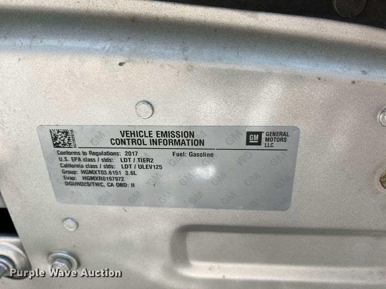 image for item LI9692 2017 Chevrolet Traverse  SUV