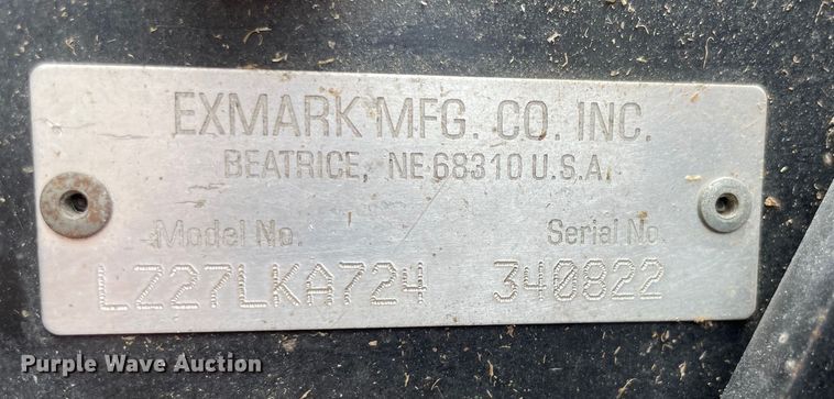 image for item LJ9047 Exmark LZ27LKA724  ZTR lawn mower
