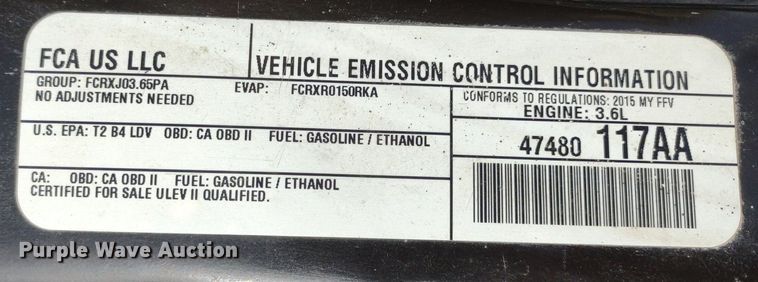 image for item LL9063 2015 Dodge Grand Caravan  handicap accessible van