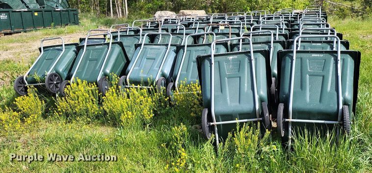 image for item LR9236 Approximately 50 Amerikart trash carts