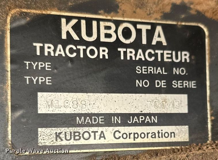 image for item LR9656 Kubota M108S  MFWD tractor