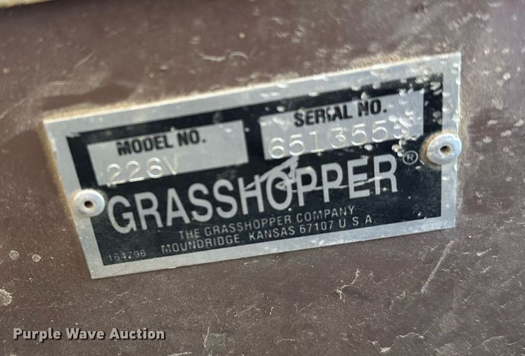 image for item LR9758 Grasshopper 226V  ZTR lawn mower