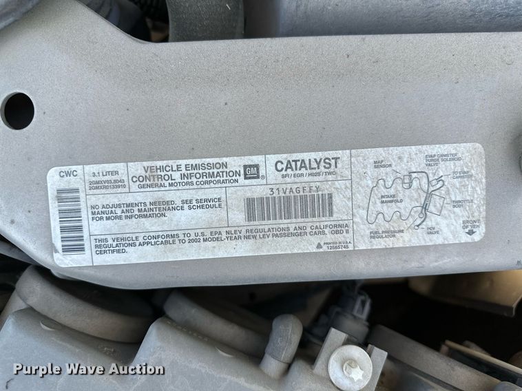 image for item LR9761 2002 Buick Century